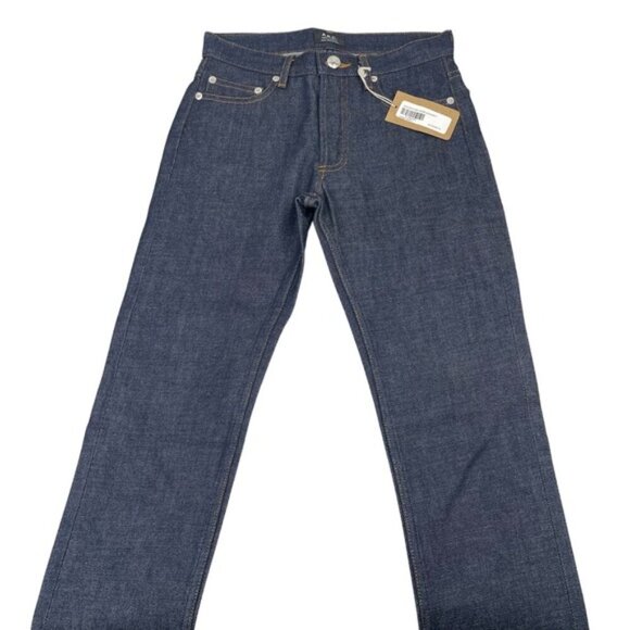 NWT A.P.C. Men's New Cure H Jean Tres Etroit Sz 24 Indigo - Picture 7 of 12